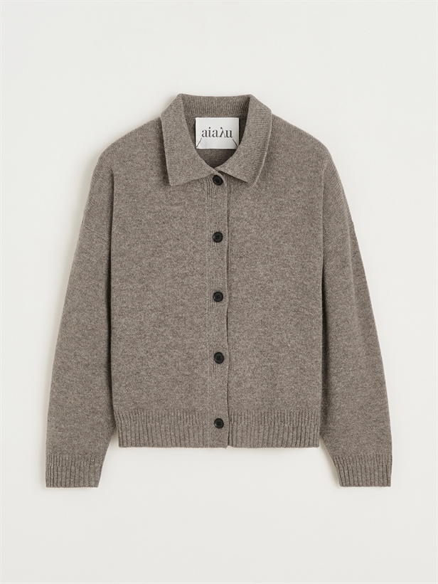 Aiayu Sunil Knit Cardigan Pure Soil