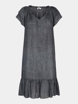 Co Couture Sunrise Crop Cold Dye Dress Dark Grey