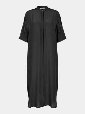 Co Couture Sunrise Tunic Shirt Dress Black