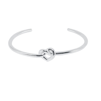 Jane Kønig Tied Heart Armring Large Silver