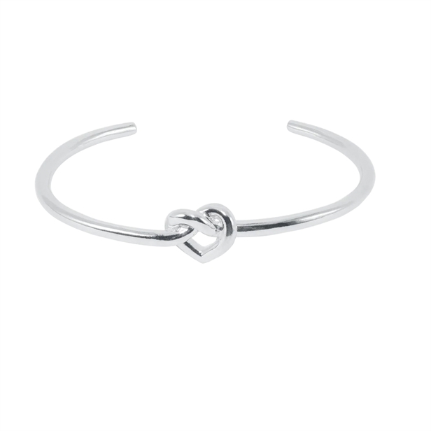 Jane Kønig Tied Heart Armring Large Silver