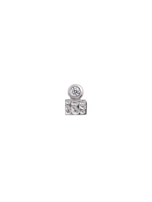 Stine A Tres Petit La Mer Earring With Stone Silver
