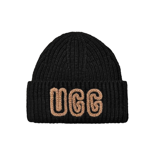 UGG Chunky Crafted Rib Beanie Black