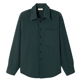 American Vintage UGYNO Shirt Ivy Green Stripes