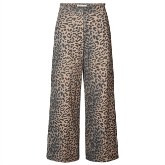 Rabens Saloner Inja Leopard print wide leg pants Leopard