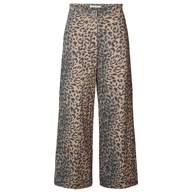 Rabens Saloner Inja Leopard print wide leg pants Leopard