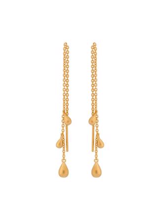Waterdrop Earchains 10 cm Gold