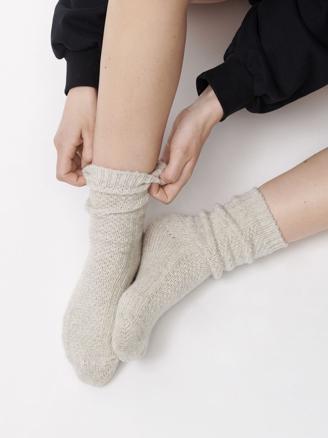 Moshi Moshi Mind Winter Socks Egret Melange