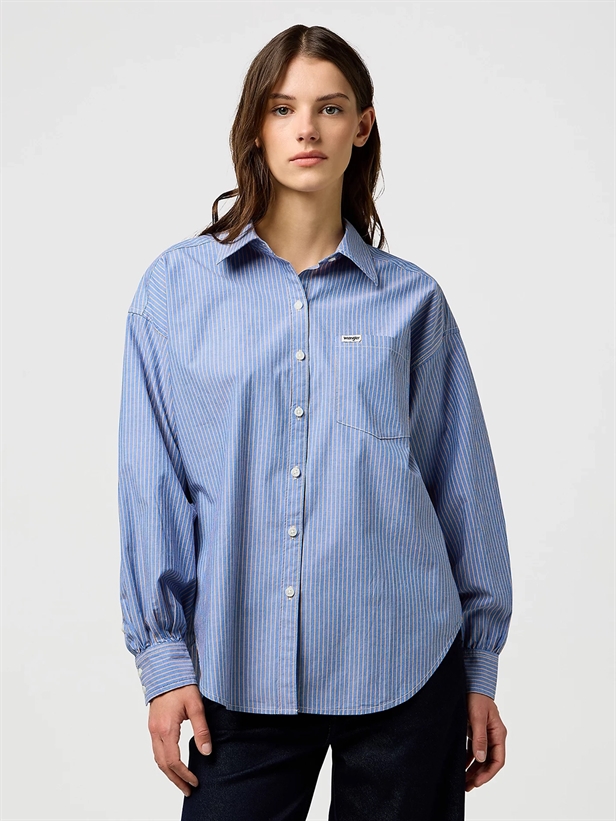 Wrangler Cool Girl Blouse Dusty Blue