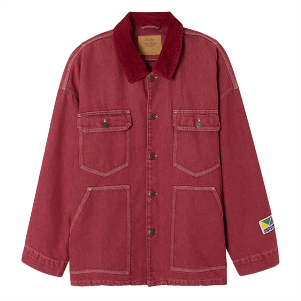 American Vintage YMOBAY Jacket Burgundy