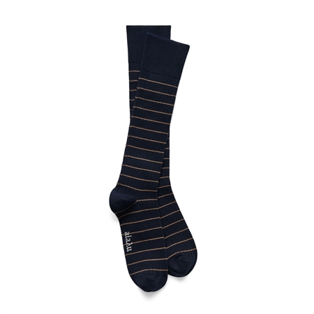 Aiayu Cotton Long Socks Mix Navy i økologisk bomuld