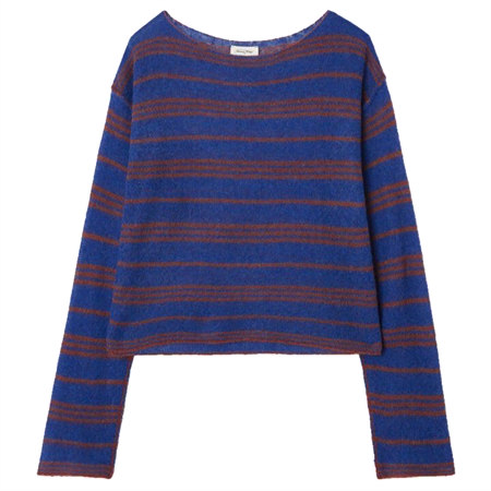 American Vintage BODYROW Jumper Wave Stripe Pecan Melange