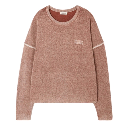 American Vintage DAMSVILLE Sweater Hazelnut Print