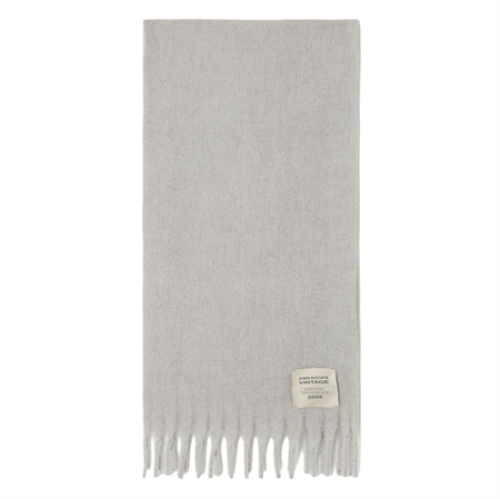 American Vintage ZINACO Scarf Heather Grey Black Logo
