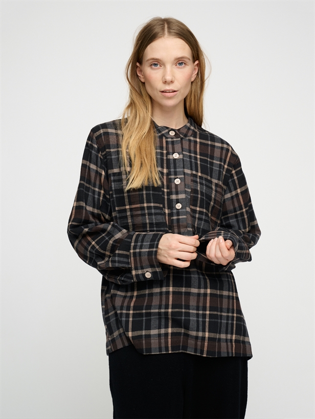 Moshi Moshi Mind Ayla Shirt Check Brown/Black
