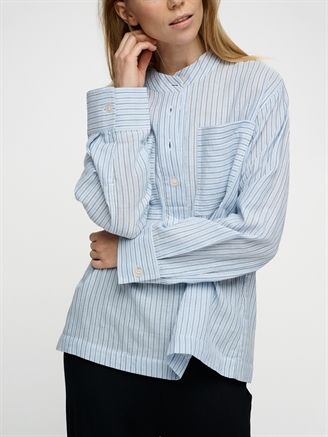 Moshi Moshi Mind Ayla Shirt Stripe Light Blue/Ecru/Navy