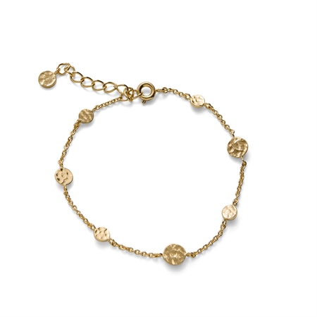 Pernille Corydon Dot Bracelet 16-19 cm adj. Guld