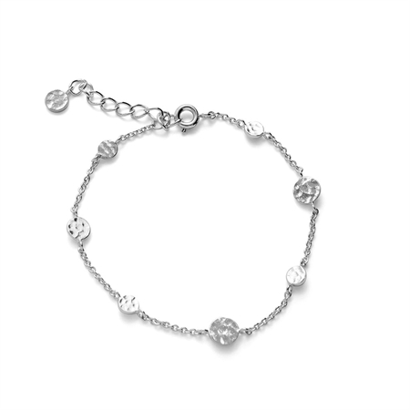 Pernille Corydon Dot Bracelet 16-19 cm adj. Silver