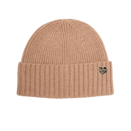 Barbour Annette Beanie Military Brown hue i uld og kashmir