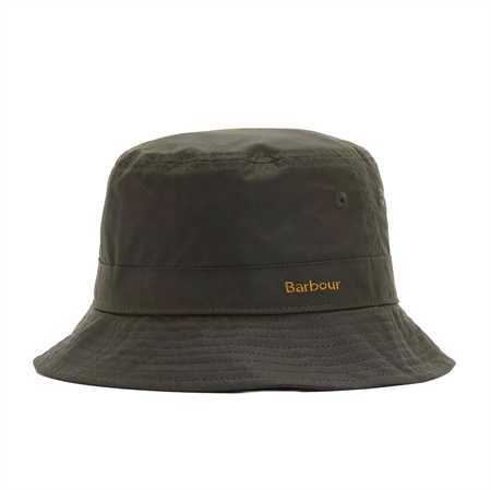 barbour-belsay-wax-bucket-hat-olive