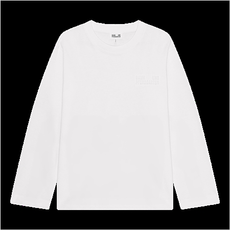 Baum und Pferdgarten Jeevona LS T-Shirt White hvid langærmet bluse i økologisk bomuldsjersey med præget logo