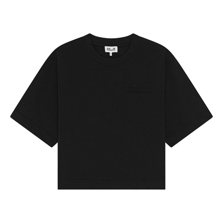 Baum und Pferdgarten Jiana SS T-Shirt Black sort løstsiddende t-shirt i økologisk bomuld med præget logo