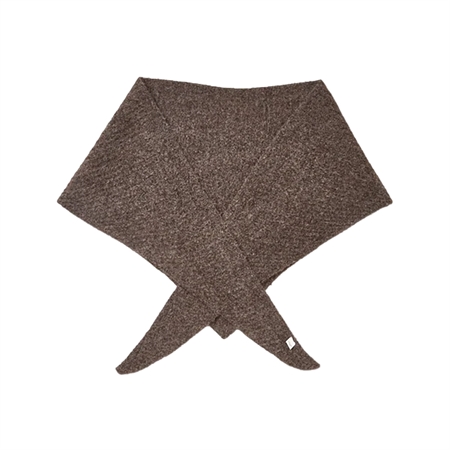 Becksöndergaard Alpaca-Wool Triangle Scarf Hot Fudge Brown