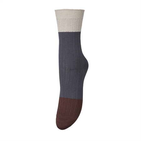 Becksöndergaard Colourblock Bam Sock Turbulence Gray