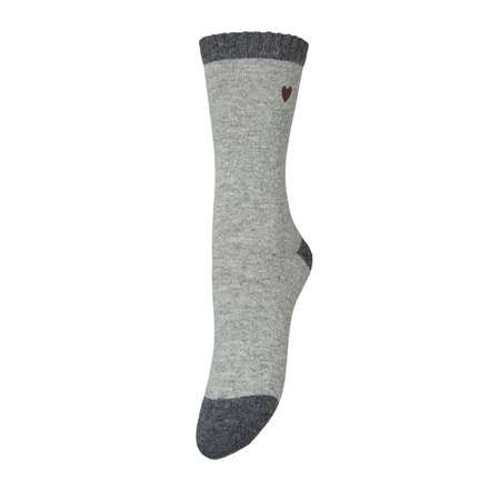 Becksöndergaard Hearty Wola Sock Grey Melange