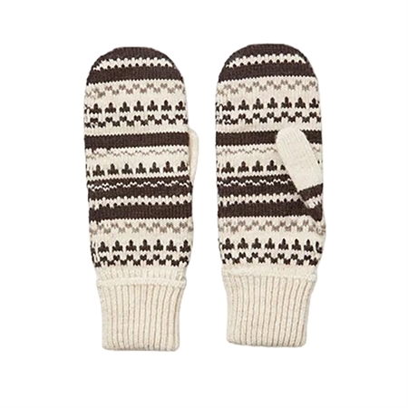 Becksöndergaard Patternia Knit Mitten Birch White