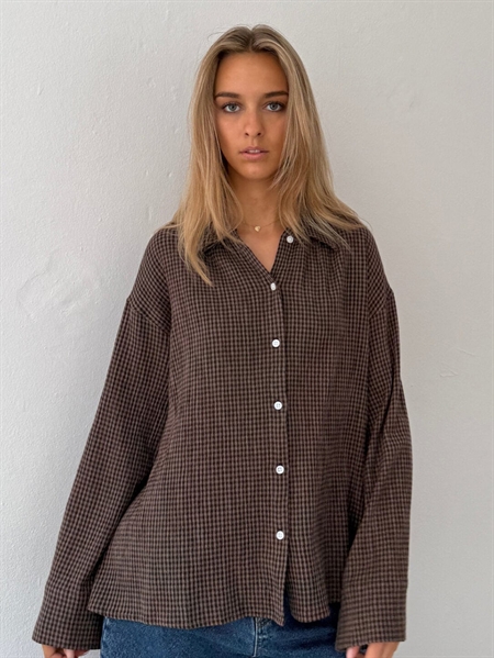 Boii Studios Tinsi Check Shirt Check Mocca/Brown