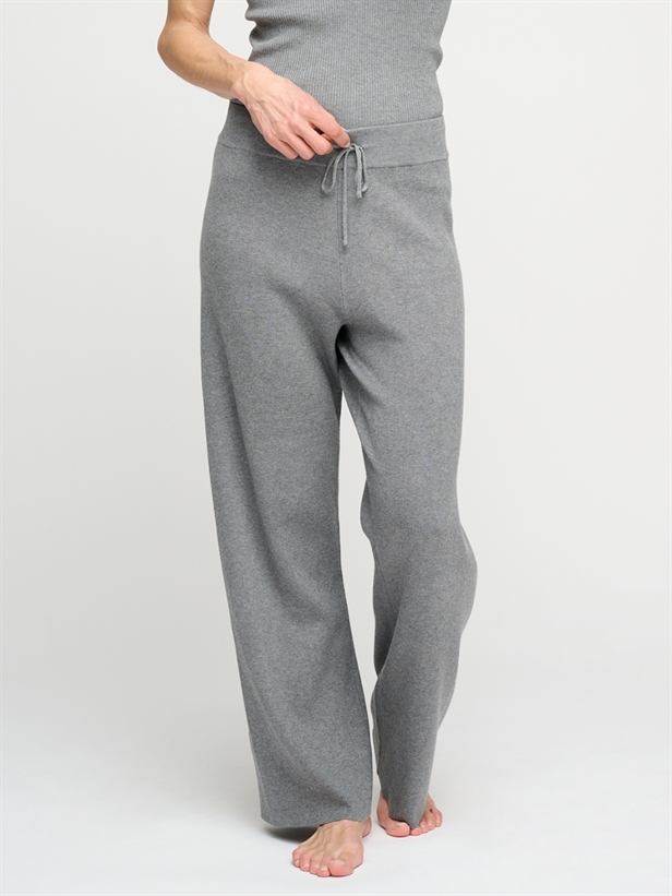 Moshi Moshi Mind Hali Knit Pants Grey Melange