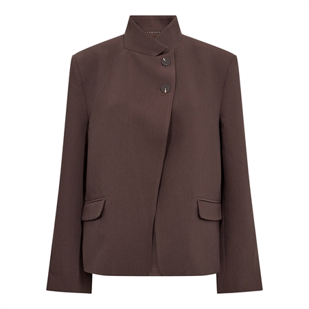 Co'Couture AcileCC High Collar Blazer Brown