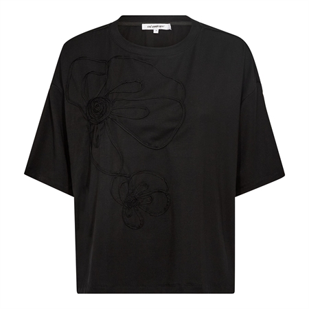 Co'Couture IvaraCC Flower Tee Black