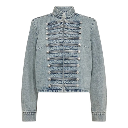 Co'Couture JacksonCC Officer Denim Jacket Bleach Denim
