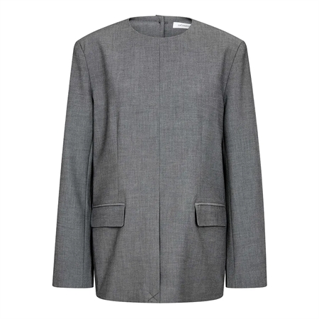 Co'Couture JackyCC Blazer Blouse Mid Grey