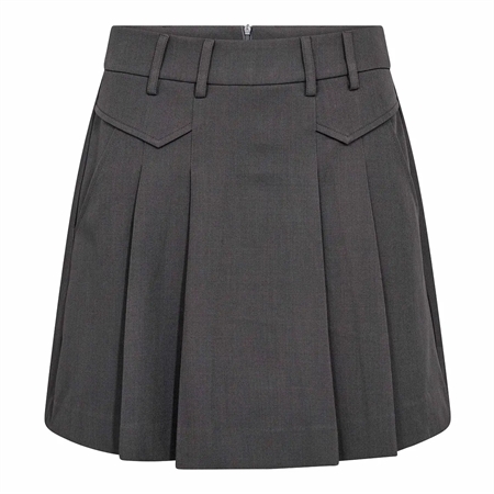 Co'Couture LunaCC Pocket Pleat Mini Skirt i farven Dark Grey hos MAAK Shop