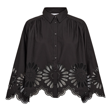Co'Couture MeliseCC Emb. LS Shirt Black