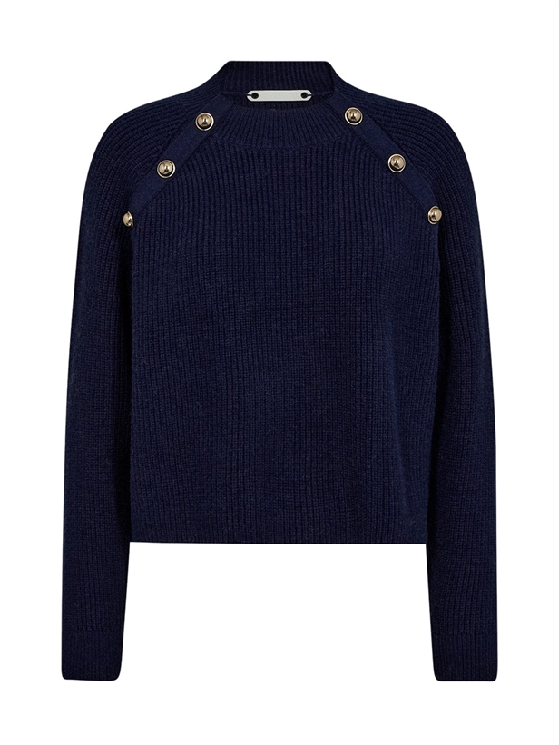 Co\'Couture RowCC Officer Rib Knit Navy