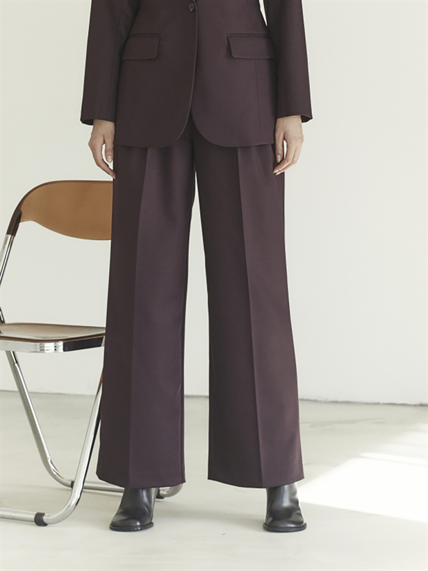 Co\'Couture AlmiraCC Pleat Pant Plum