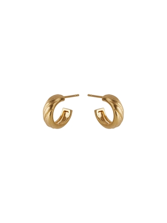 Pernille Corydon Small River Hoops size 14 mm Guld