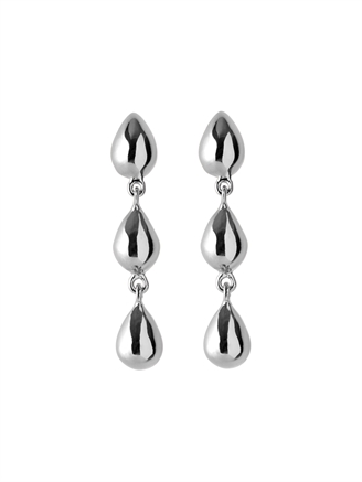 Pernille Corydon Rain Earrings 25 mm Silver