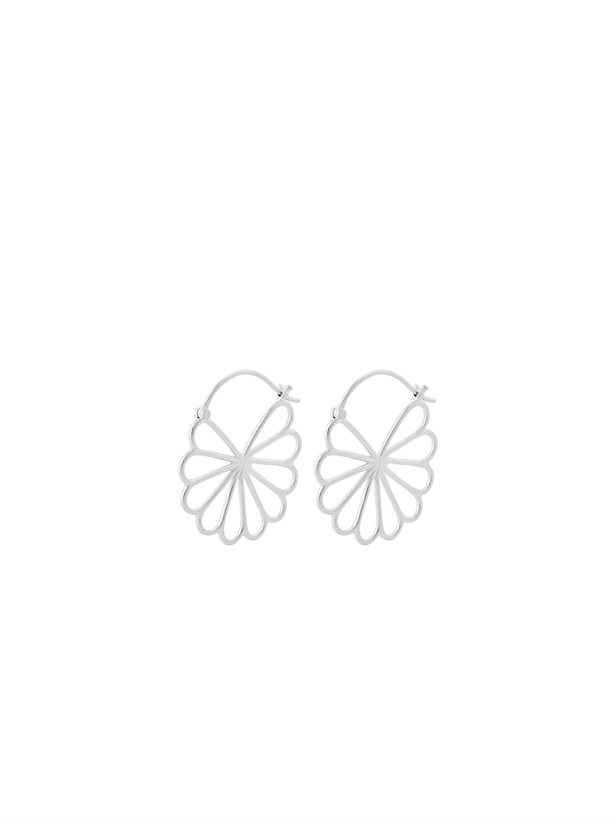 Pernille Corydon Large Bellis Earrings size 30 mm Silver