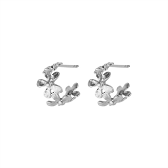 Pernille Corydon Wild Poppy Hoops 10 mm Silver