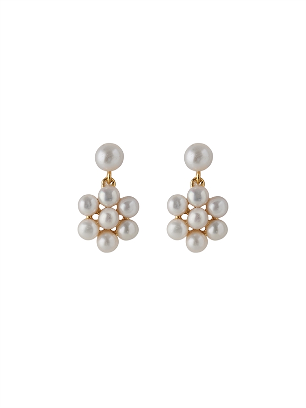 Pernille Corydon Ocean Bloom Earrings Length 15 mm Guld