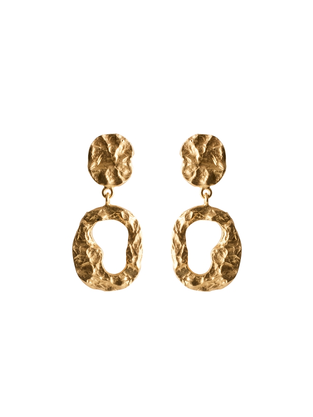 Pernille Corydon Cloud Earrings Length 27 mm Guld