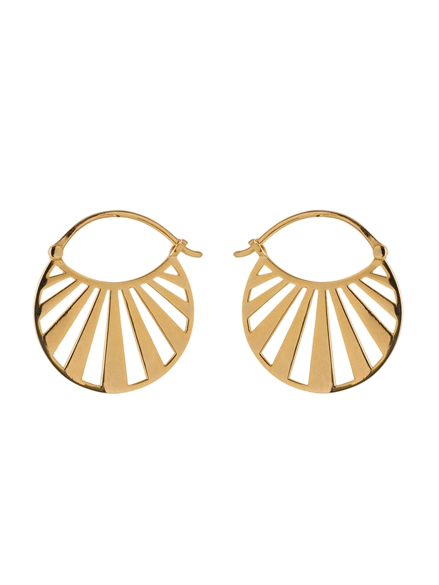 Pernille Corydon Misty Light Earrings Size 24 mm Guld