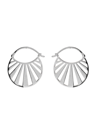 Pernille Corydon Misty Light Earrings Size 24 mm Silver