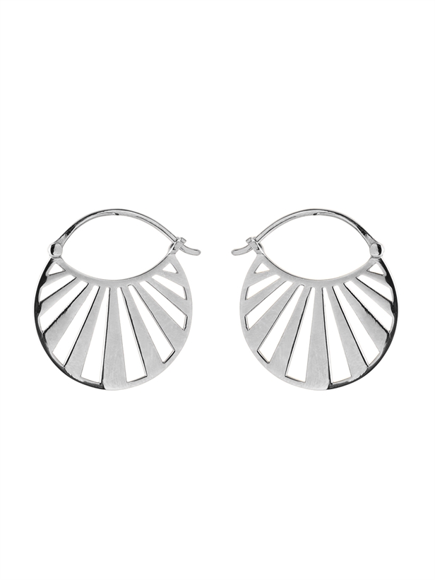 Pernille Corydon Misty Light Earrings Size 24 mm Silver