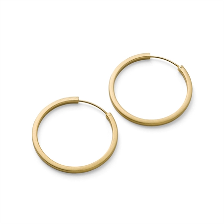 Pernille Corydon Circle Line Hoops 40 mm Guld
